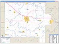 Van Wert, Oh Carrier Route Wall Map